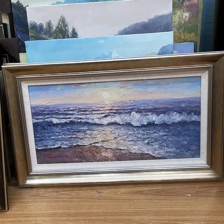 布福利价纯手绘油画尺寸73x43cm