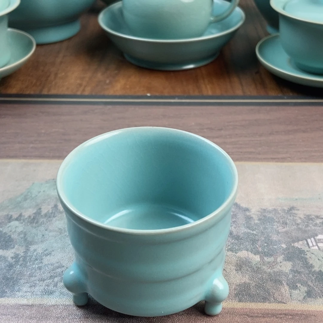 摆件瓷原产地原矿汝瓷～茶器