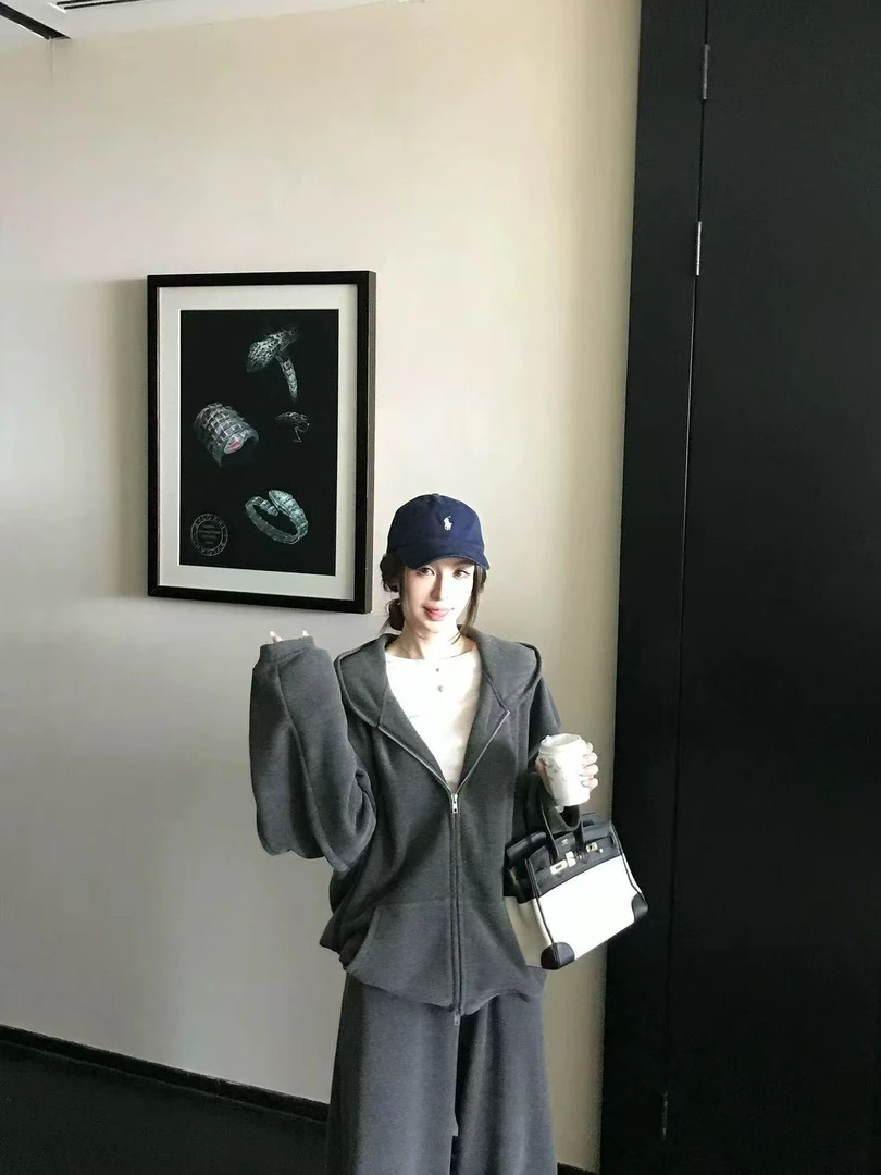 现货加厚奥利绒绒套装洋气保暖