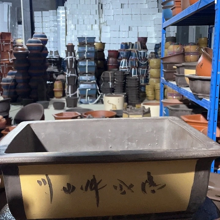 40黄色马槽花盆花盆