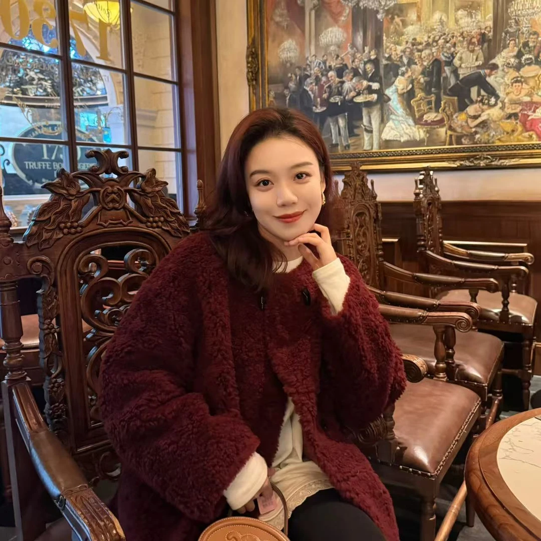 【新年啦】两粒扣 加厚毛毛外套