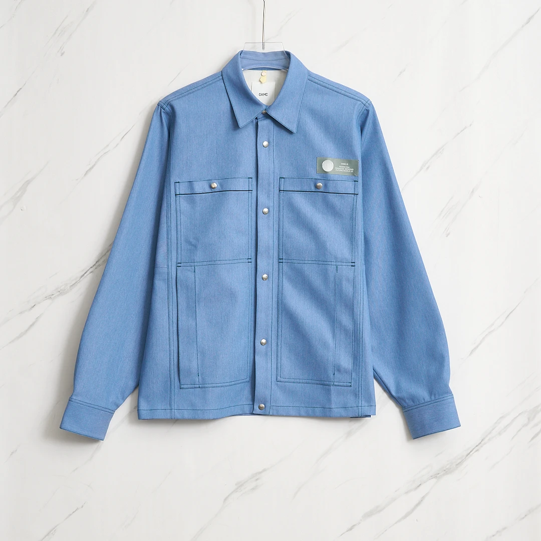 全新未使用/OAMC男士纯色翻领水洗夹克/OABU00128