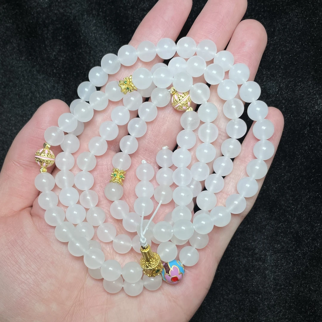 菲菲珠宝好*金丝玉圆珠吊坠约8mm