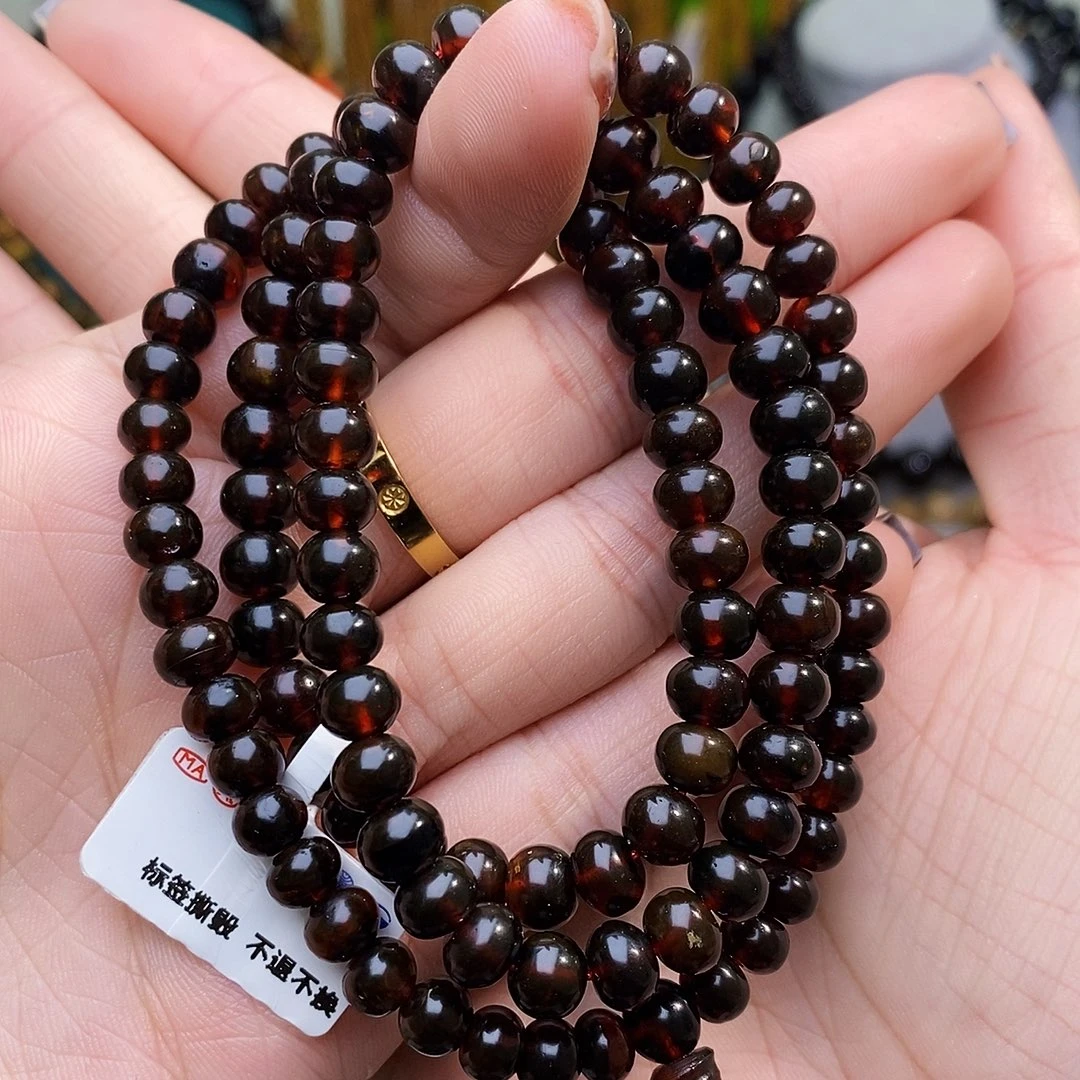 琥珀未镶嵌手链6加