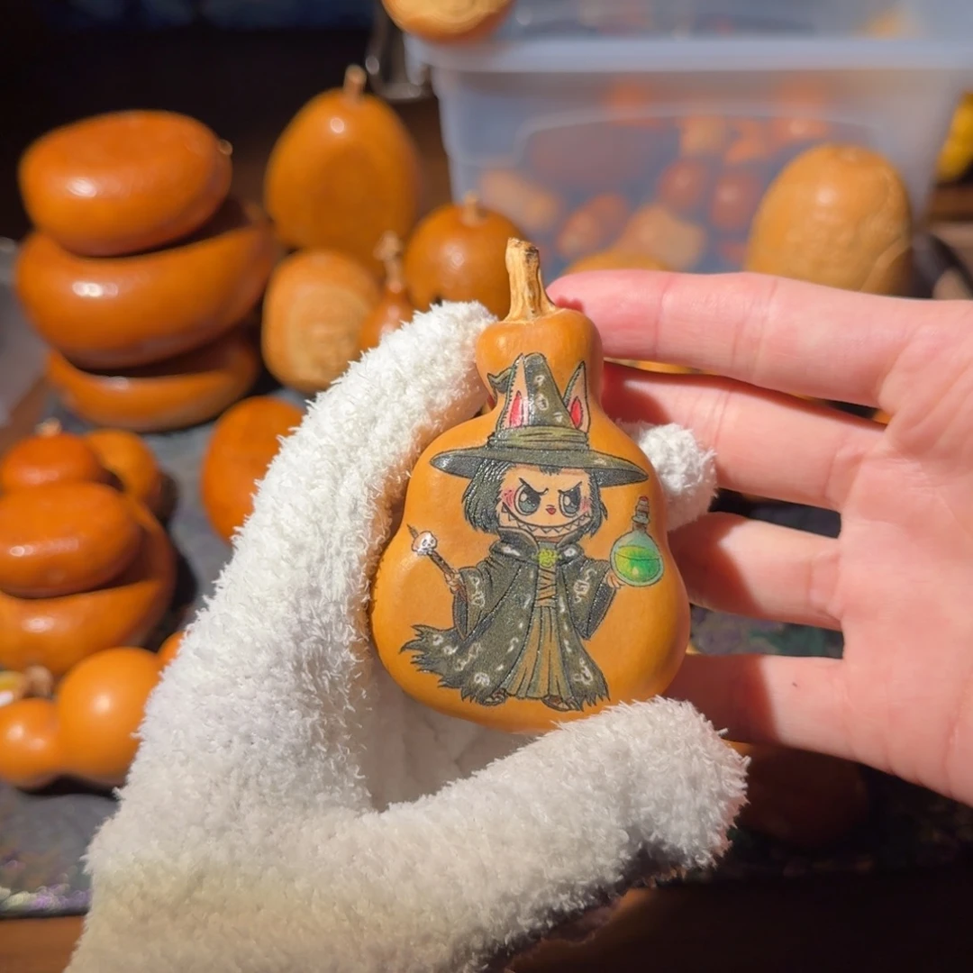 labubu墨刻八宝扁葫芦