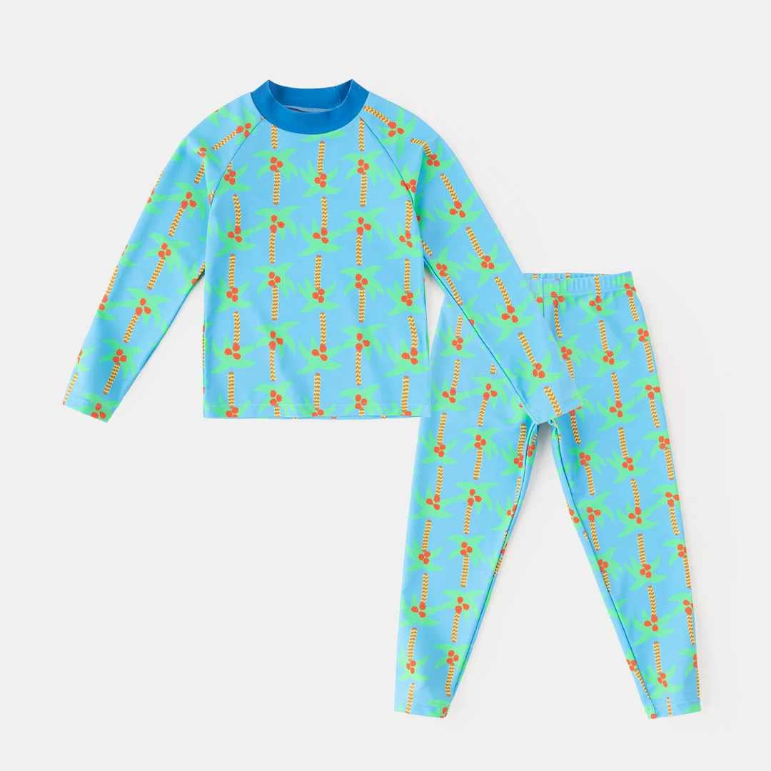 嘟嘟家儿童泳衣男童泳装夏装卡通满印女童游泳训练装