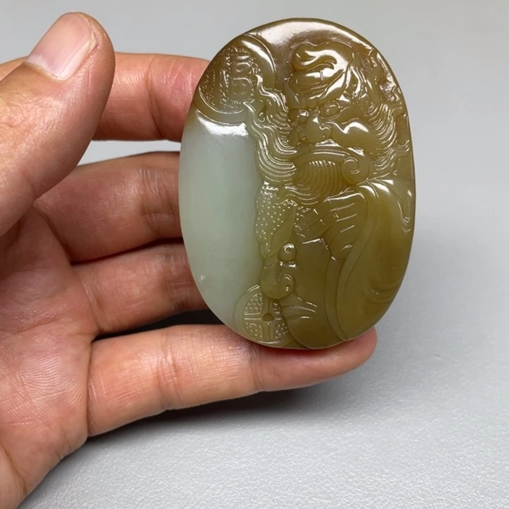 和田玉未镶嵌吊坠(不含链)用****4