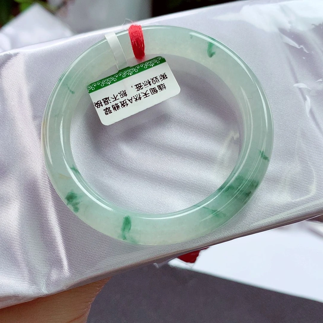 翡翠未镶嵌手镯缅甸天然a货翡翠手镯