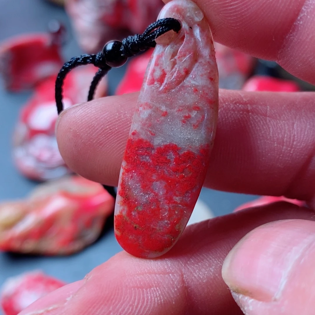 昌化鸡血石用****5昌化鸡血石挂件