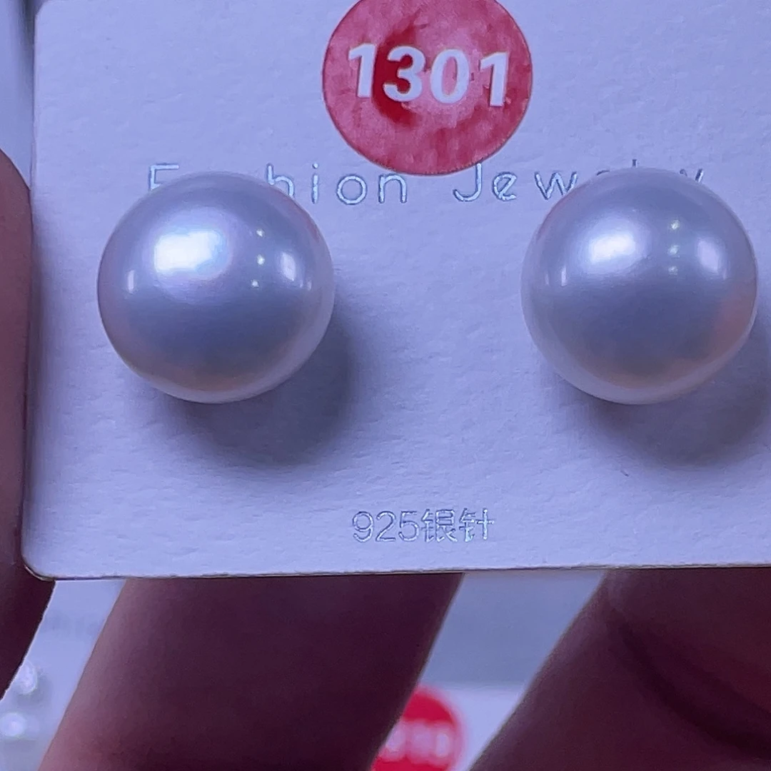 I***n耳饰银S925镶嵌淡水珍珠