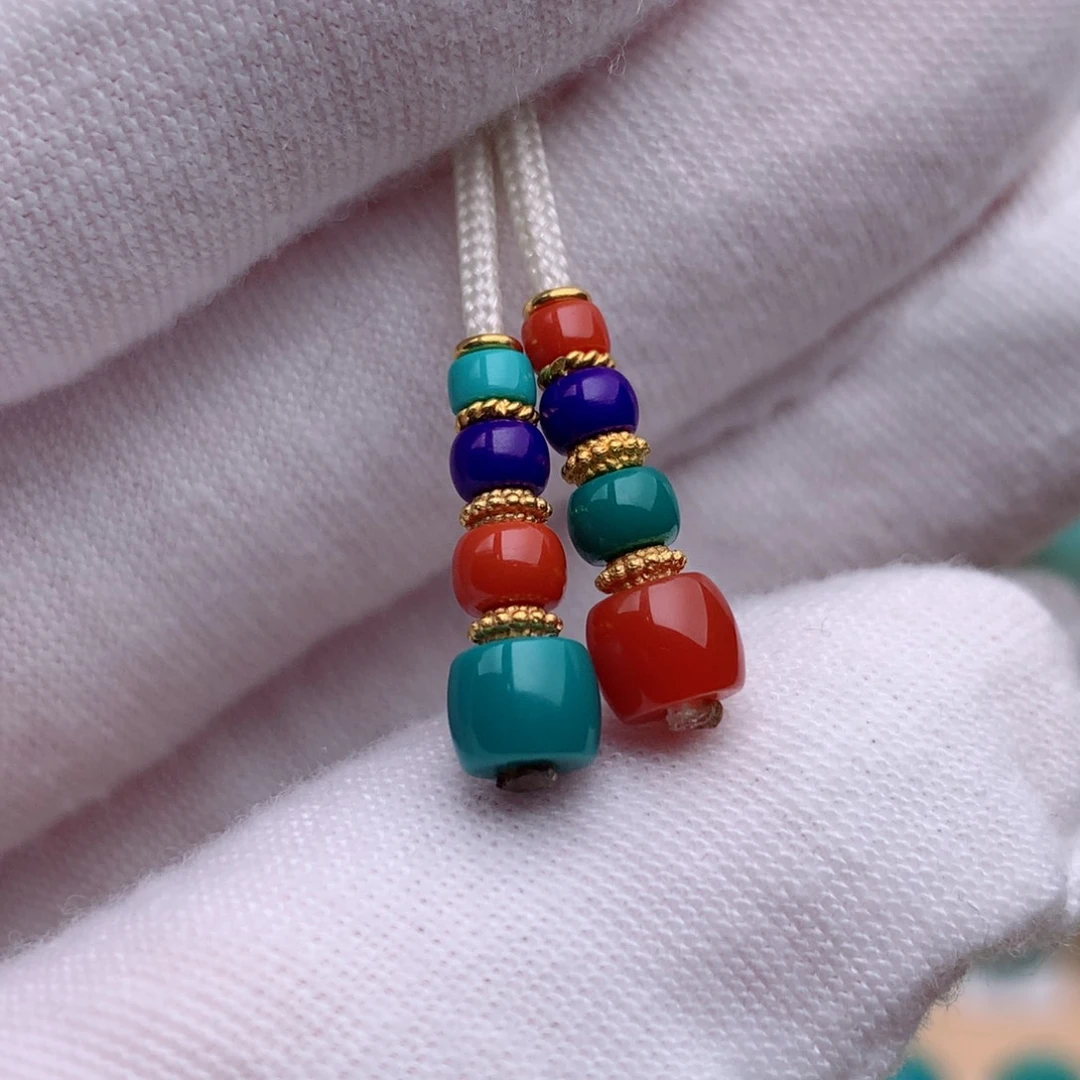 18K金镶嵌绿松石珠宝奇石