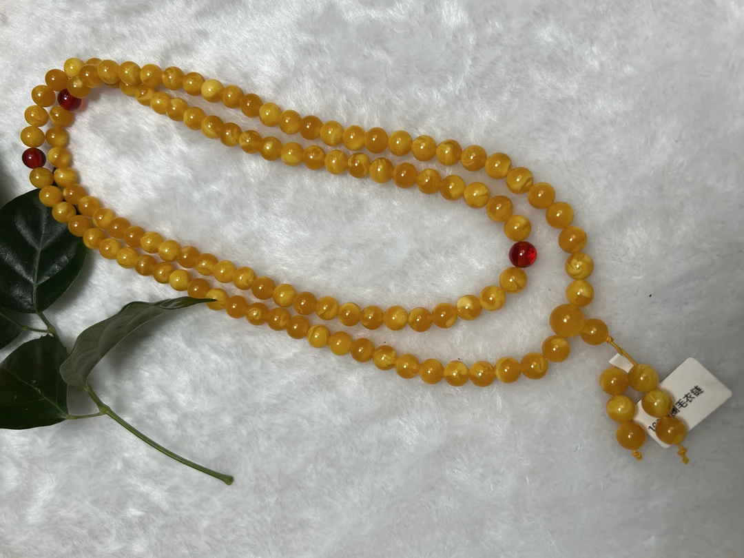 W037藏族精工圆珠多圈108卡圆珠约8mm