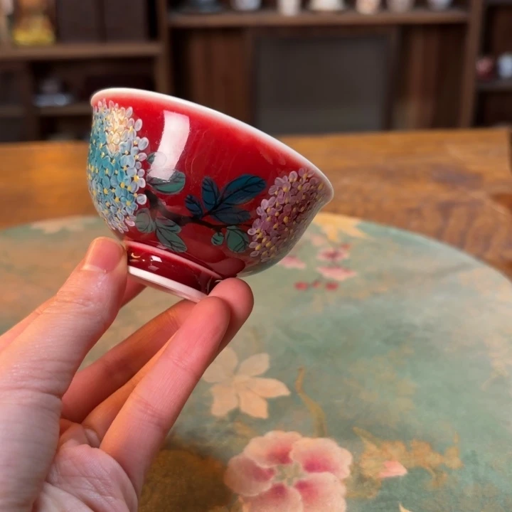 柴烧纯手工手绘陶瓷