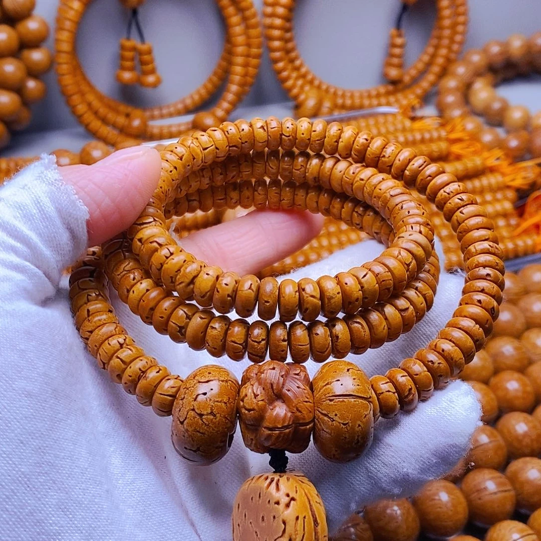 桃核吊坠3乘8核片多圈微瑕90