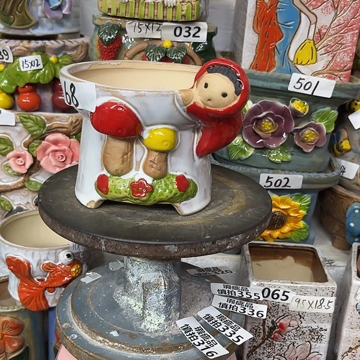 粗陶材质多肉花盆