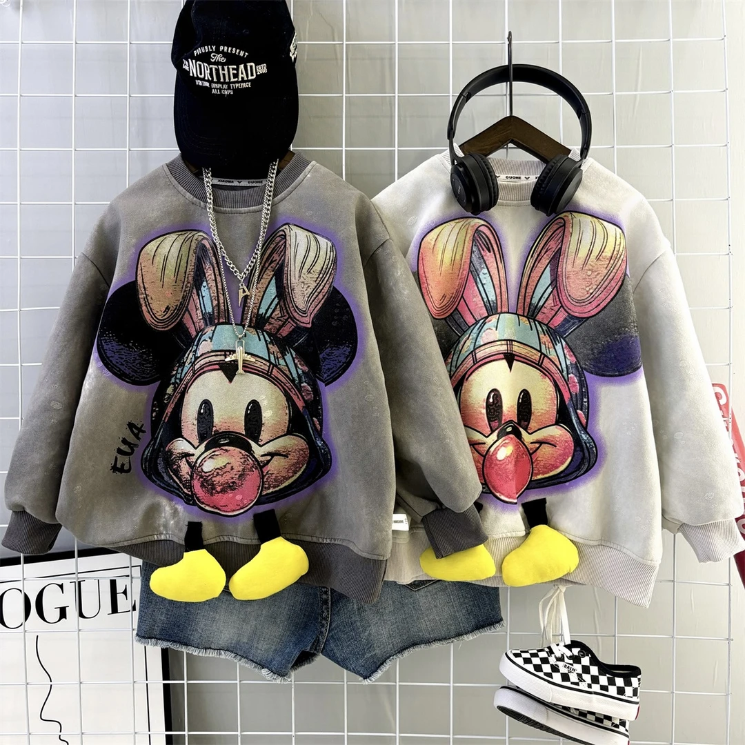 亲子款2025秋季新款时尚百搭韩版宽松卫衣insT88套头休闲