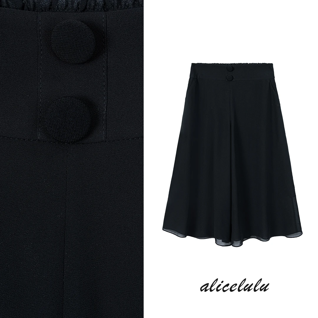 5 alicelulu 新款裙裤轻盈宽松透气舒适百搭休闲S622622E