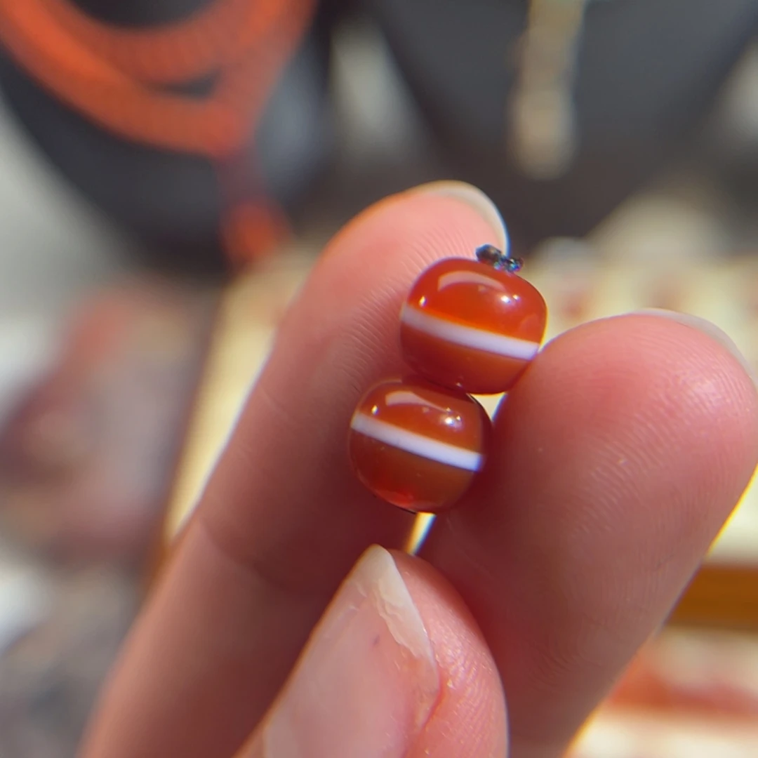 南红玛瑙未镶嵌老型一线师8mm