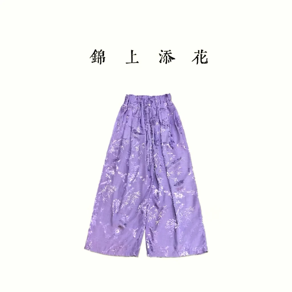 2025--【夏里】新中式重工刺绣花裤子