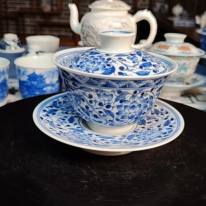 L***F景德镇陶瓷茶具套装摆件