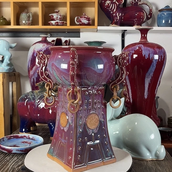 瓷片神垕镇钧瓷艺术聚宝盆