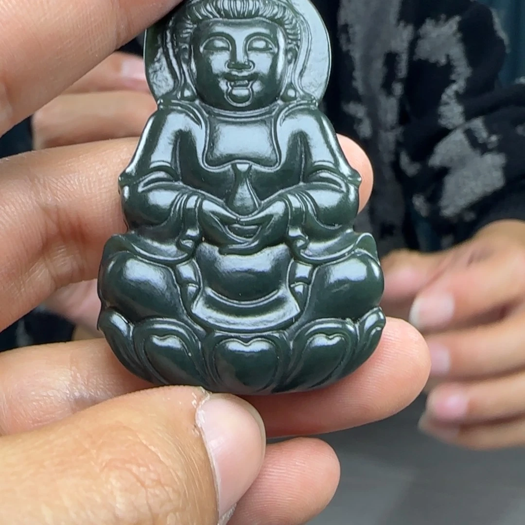 和田玉未镶嵌吊坠(不含链)