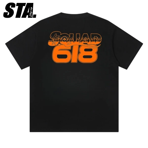 STA正品纯棉短袖T恤男女情侣基础款重磅纯棉夏季美式上衣国潮牌