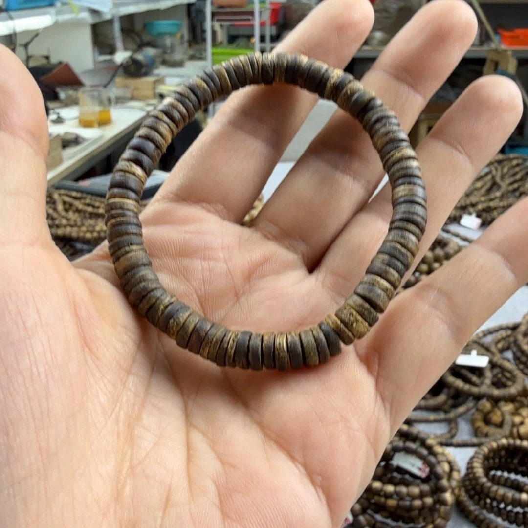 沉香香囊沉香06沉水浮片珠4.2克