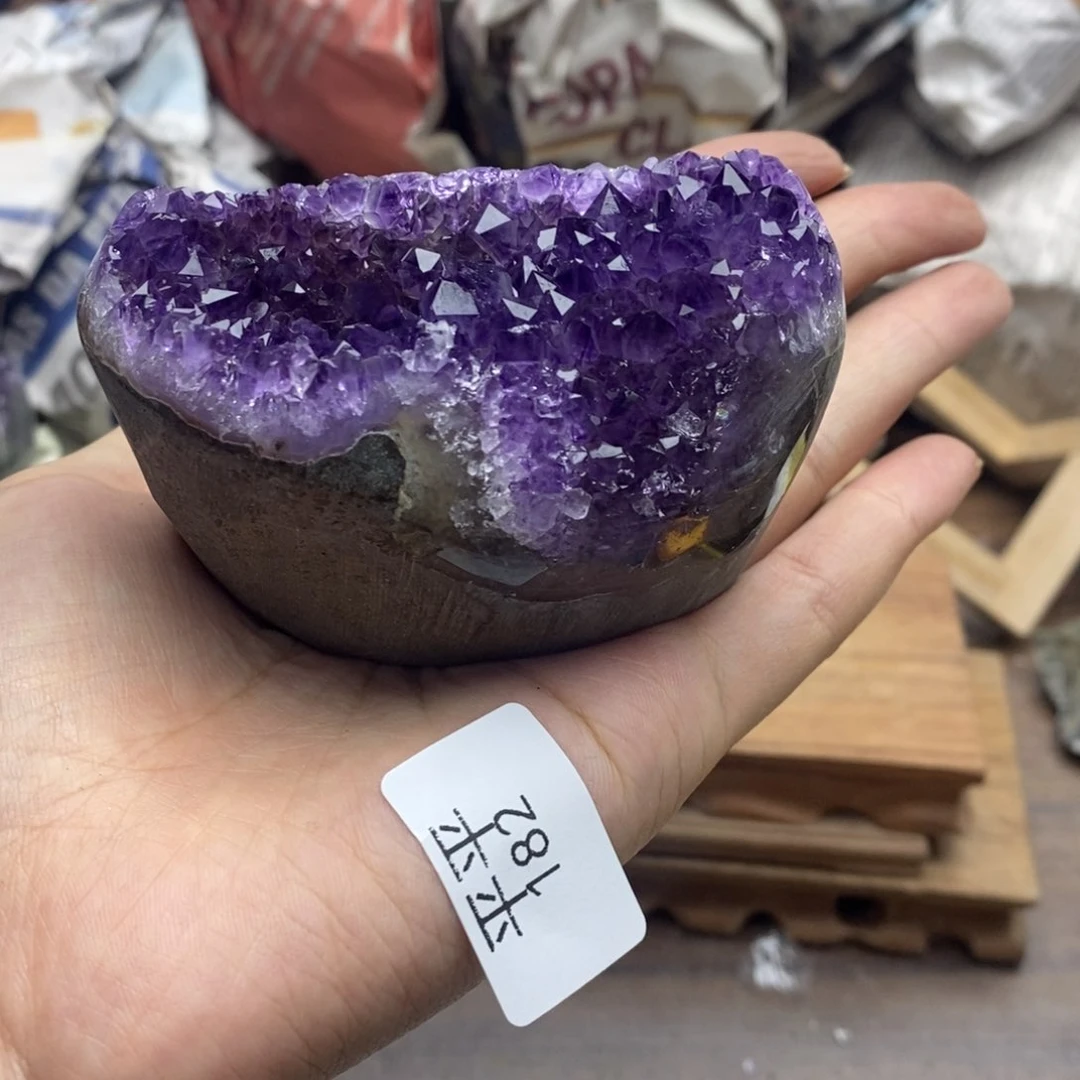 紫晶珠宝半成品未镶嵌