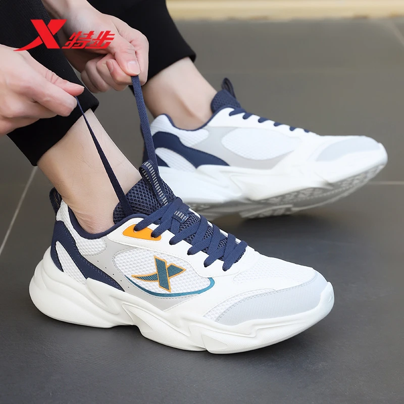 特步男鞋官方正品运动鞋夏季新款透气网鞋轻便跑步鞋软底休闲鞋子