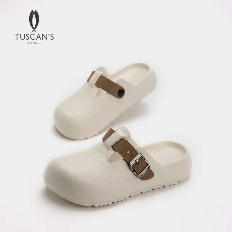 TUSCAN'S夏季外出休闲女款包头拖鞋居家室内洞洞鞋凉拖鞋时代双鱼