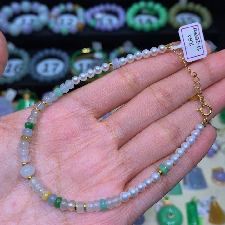 翡翠未镶嵌手链翡翠4