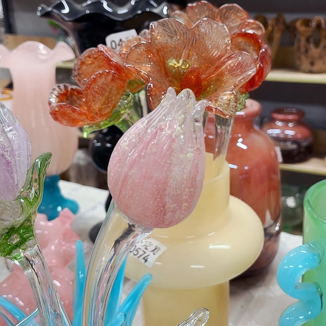 夜光荷花苞家悦美居琉璃摆件