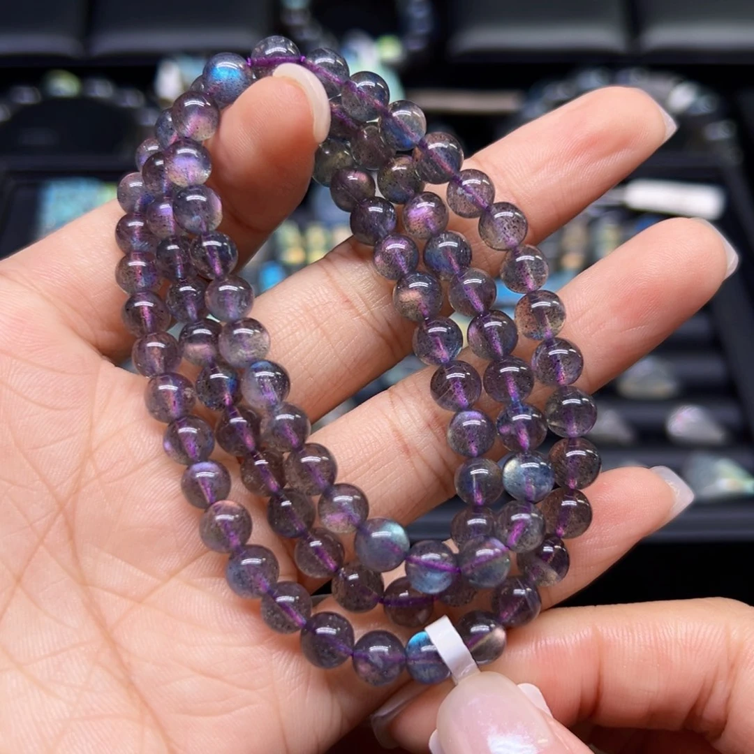 未镶嵌手串长石6.5m左右