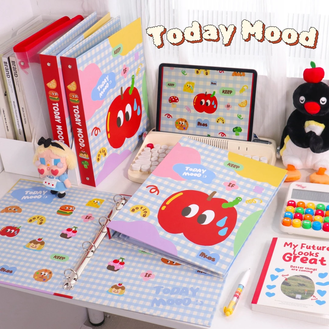 今日心情A4纸收纳夹活页文件夹产检收纳本试卷文件收纳册资料册