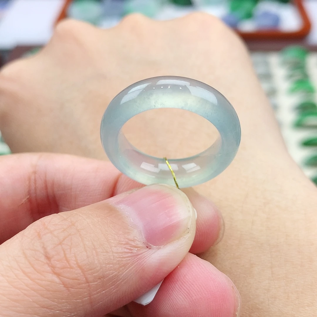 翡翠未镶嵌戒指15号