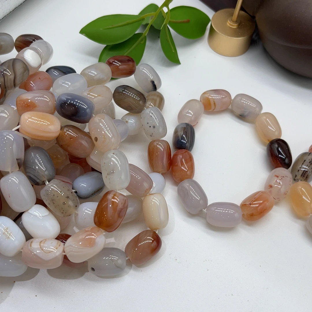 锦鲤玛瑙桶珠手串（拍一发一多样性发货）