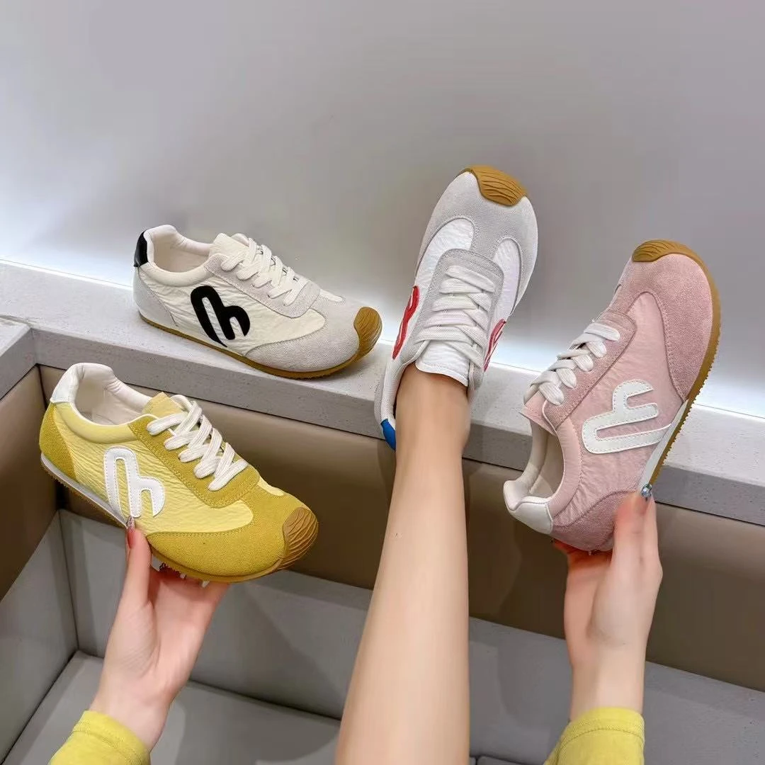 春季新款百搭透气拼色厚底复古休闲运动德训鞋9006(板鞋)