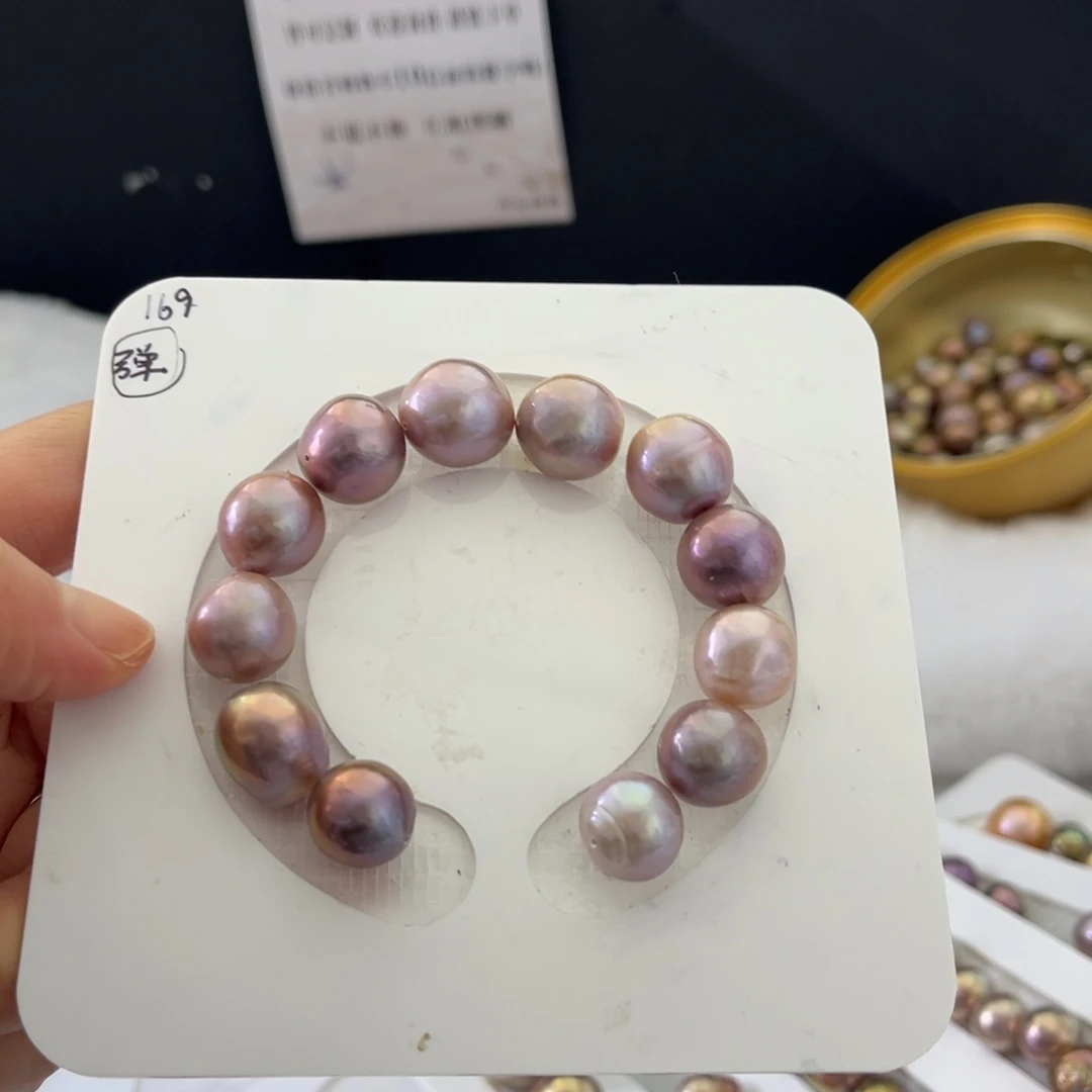 银S925镶嵌手绳淡水珍珠