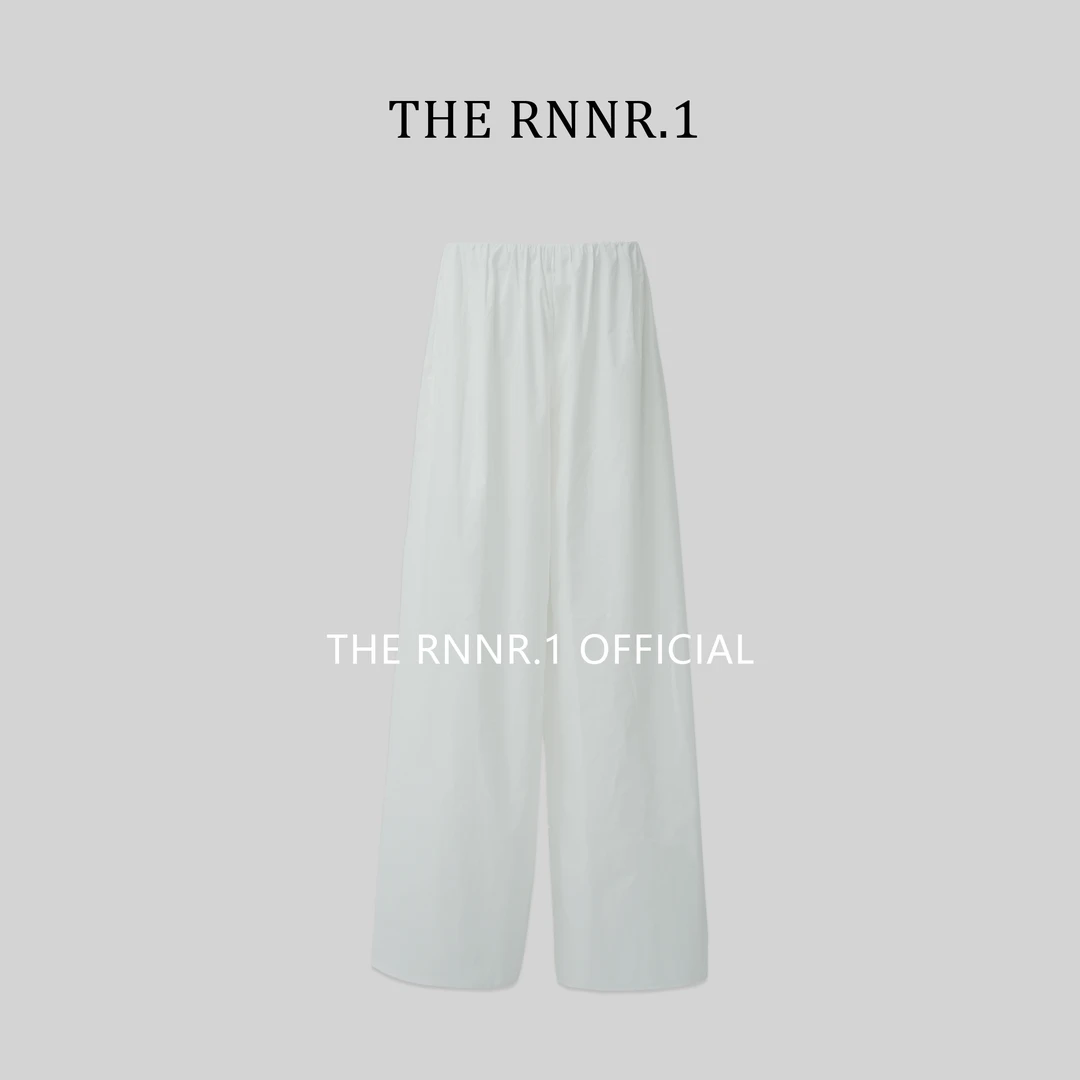 THE RNNR.1时髦Athfow风 白色 懒人 阔腿直筒裤