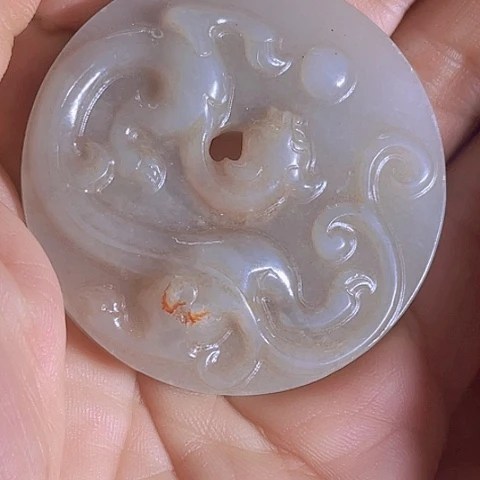 和田玉（青白玉）未镶嵌挂件