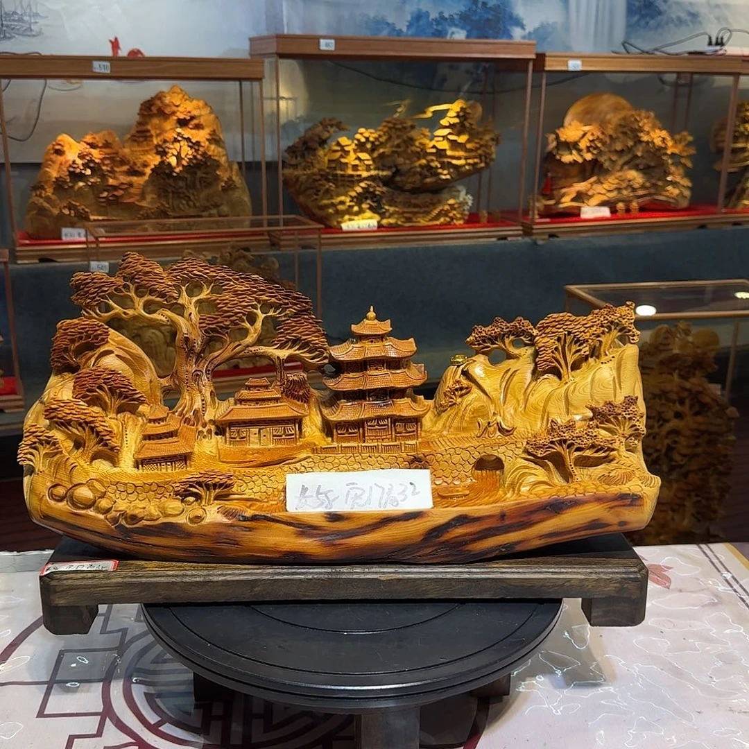 《***》柏木（崖柏）木雕款