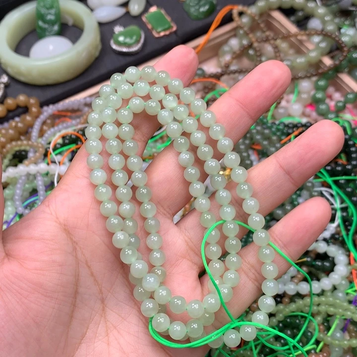 和田玉未镶嵌手链109