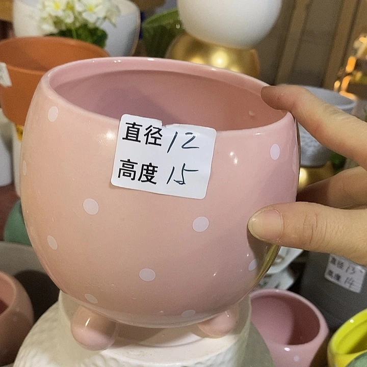 陶摆件陶盆有孔 瑕疵介意勿拍