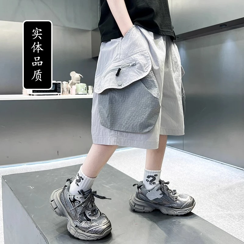 男童短裤夏季薄款25新款儿童夏款裤子中大童五分工装裤帅气CS902