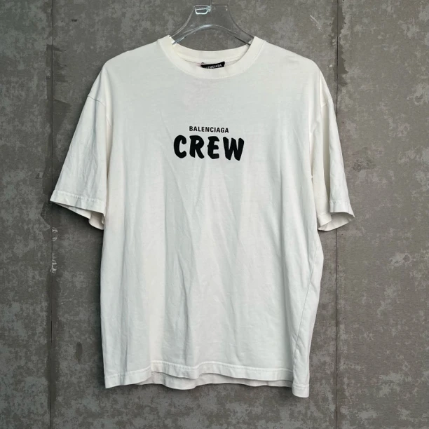 未使用 Balenciaga/巴黎世家 XXS*1/巴黎世家白色crew短袖/17129