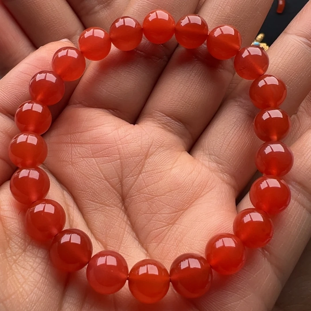 南红玛瑙未镶嵌单圈8+