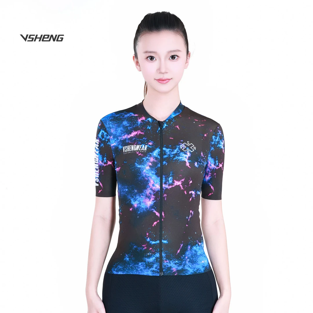 「来捡漏！2025双11福利专区-星云」春夏短袖薄牛奶丝骑行服速干透气