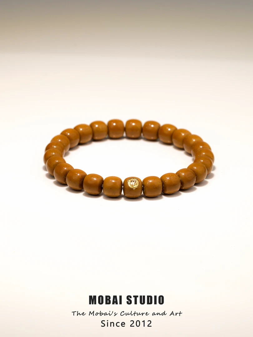 MOBAI默白出品-「M5级别」紫金鼠单圈手串