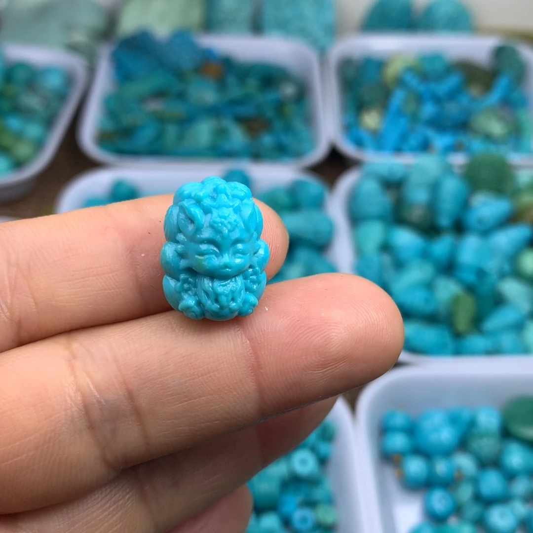 绿松石未镶嵌吊坠(不含链)18×14×10